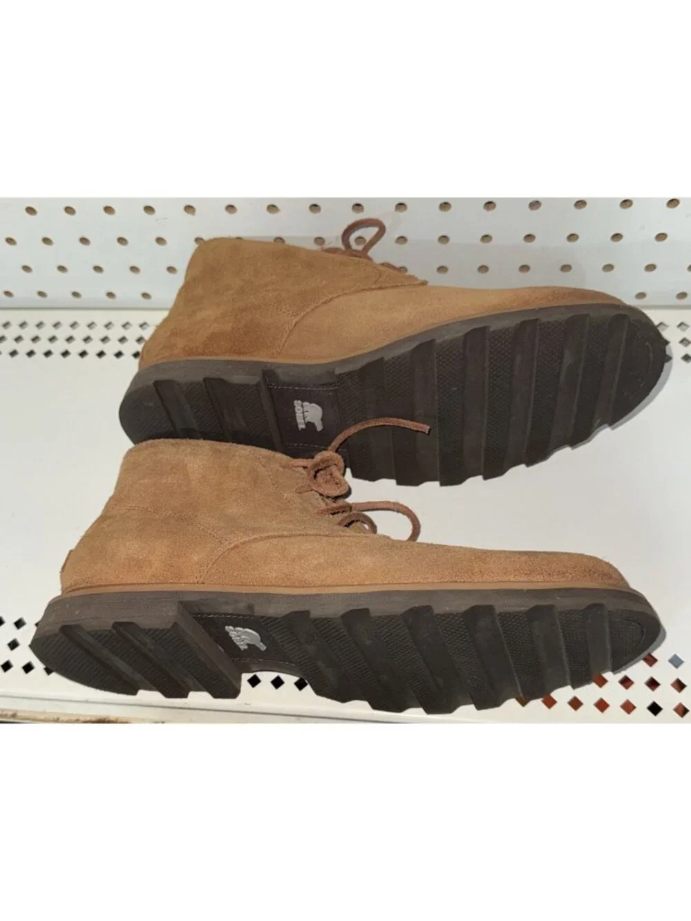 Sorel Madson Mens Suede Casual Lace Up Waterproof Chukka Boots Size 8 Brown
